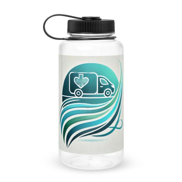 Wide mouth plastic water bottle